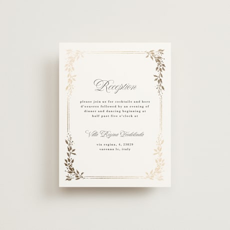 Foil-Pressed Reception Cards