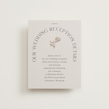 Foil-Pressed Reception Cards