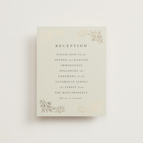 Foil-Pressed Reception Cards