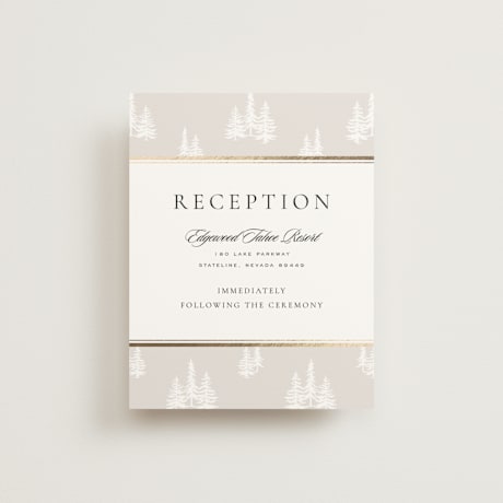 Foil-Pressed Reception Cards