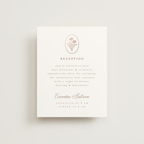 Foil-Pressed Reception Cards