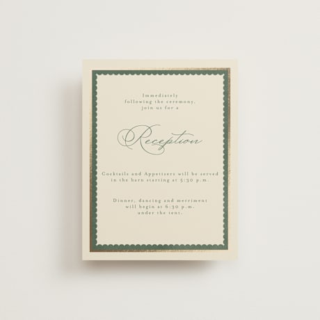 Foil-Pressed Reception Cards