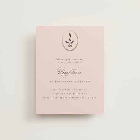 Foil-Pressed Reception Cards