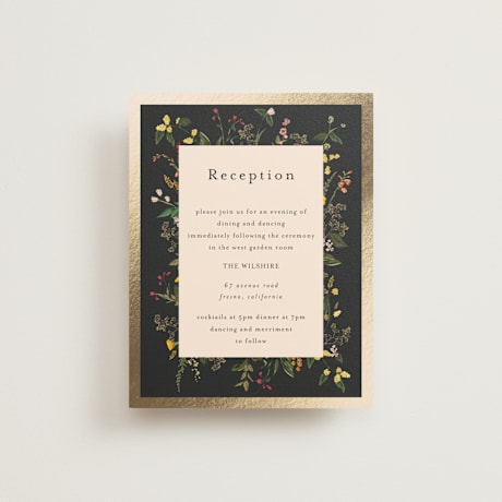 Foil-Pressed Reception Cards