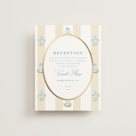 Foil-Pressed Reception Cards