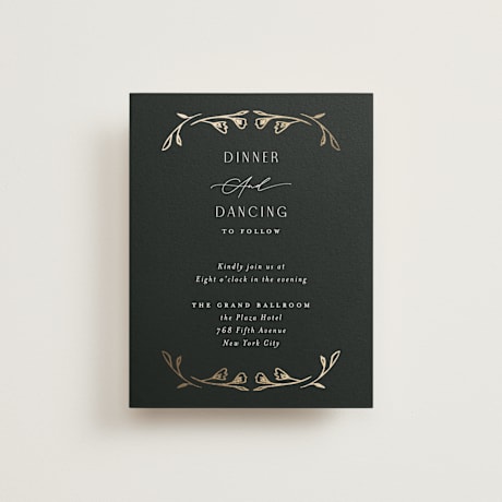 Foil-Pressed Reception Cards