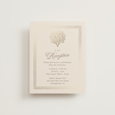 Foil-Pressed Reception Cards