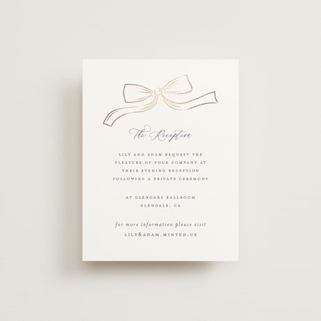 Foil-Pressed Reception Cards