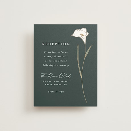 Foil-Pressed Reception Cards