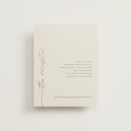 Foil-Pressed Reception Cards