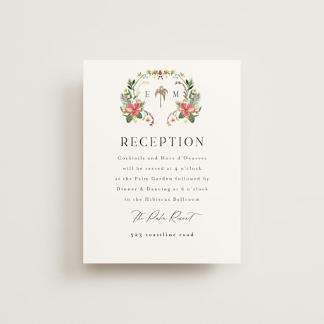 Foil-Pressed Reception Cards