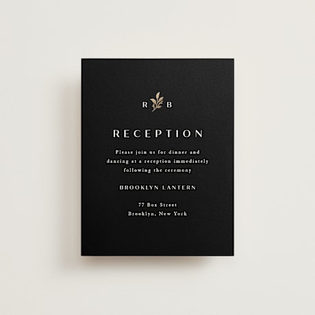 Foil-Pressed Reception Cards