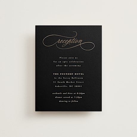 Foil-Pressed Reception Cards