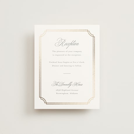Foil-Pressed Reception Cards