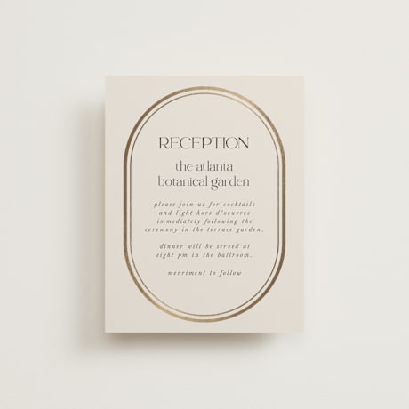Foil-Pressed Reception Cards