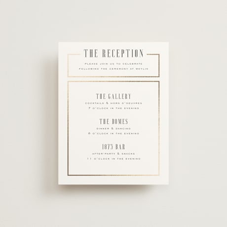 Foil-Pressed Reception Cards