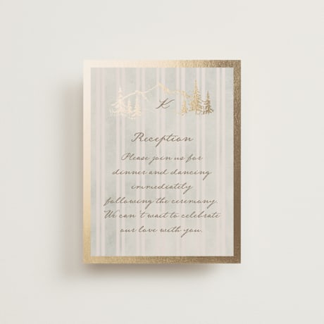 Foil-Pressed Reception Cards