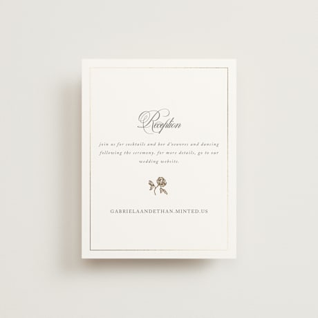 Foil-Pressed Reception Cards