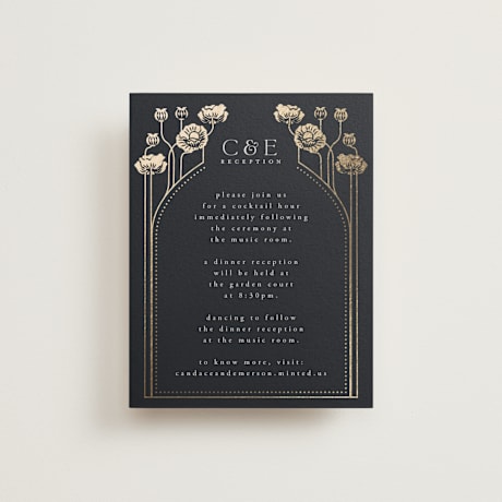 Foil-Pressed Reception Cards