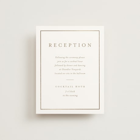 Foil-Pressed Reception Cards