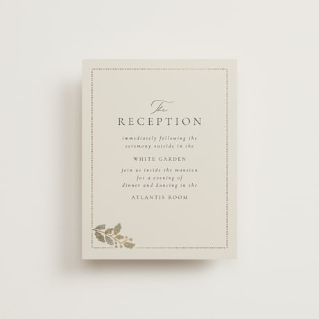 Foil-Pressed Reception Cards