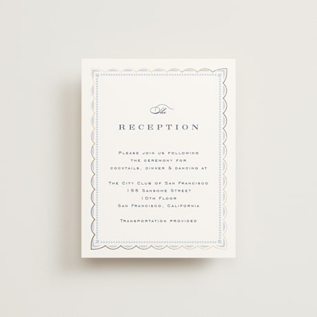Foil-Pressed Reception Cards