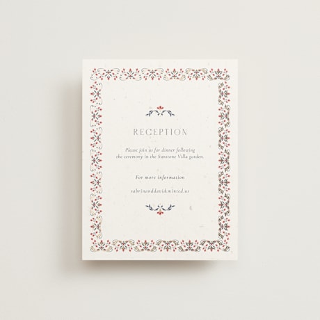 Foil-Pressed Reception Cards