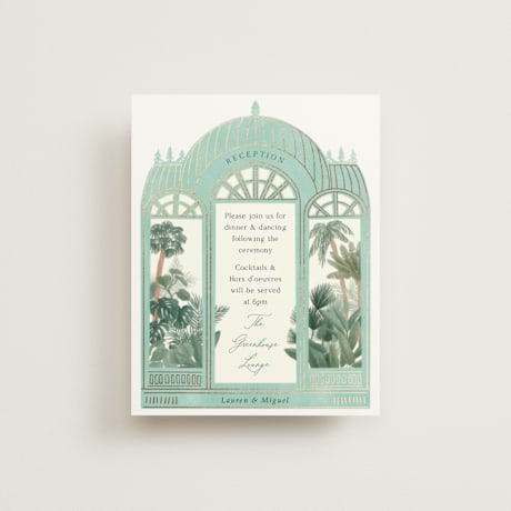 Foil-Pressed Reception Cards