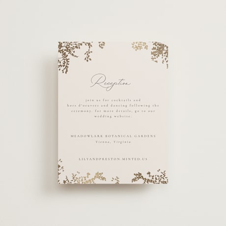 Foil-Pressed Reception Cards