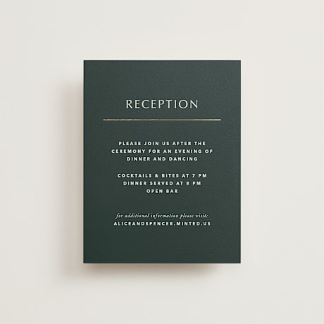 Foil-Pressed Reception Cards