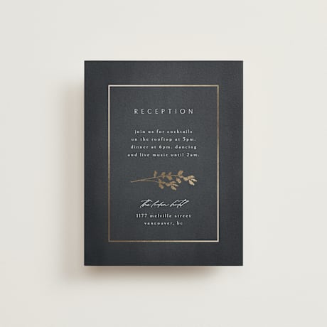 Foil-Pressed Reception Cards