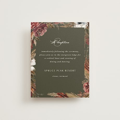 Foil-Pressed Reception Cards