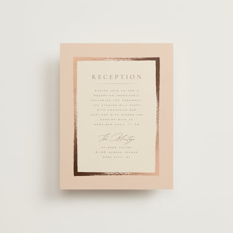 Foil-Pressed Reception Cards