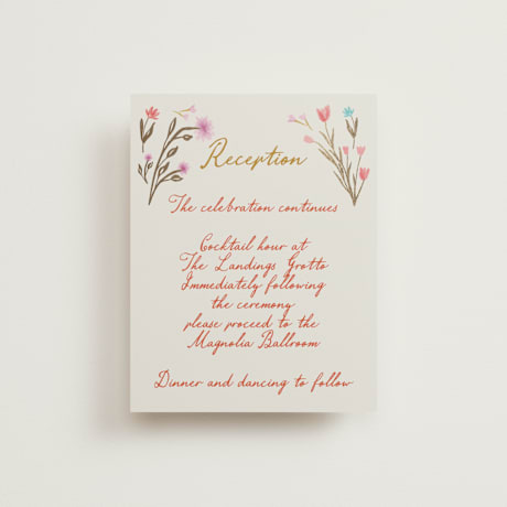 Foil-Pressed Reception Cards