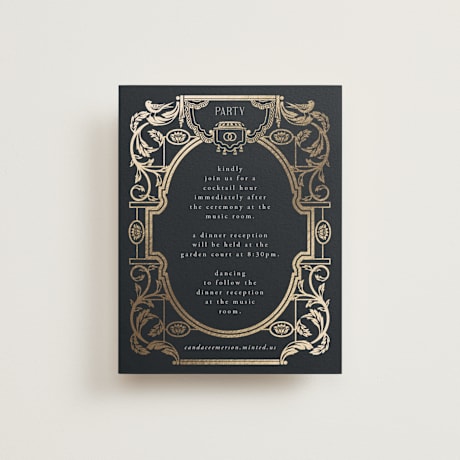 Foil-Pressed Reception Cards