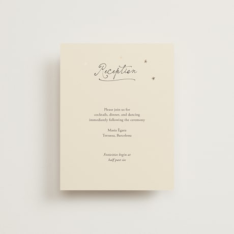 Foil-Pressed Reception Cards