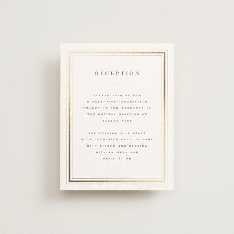 Foil-Pressed Reception Cards
