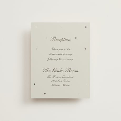 Foil-Pressed Reception Cards