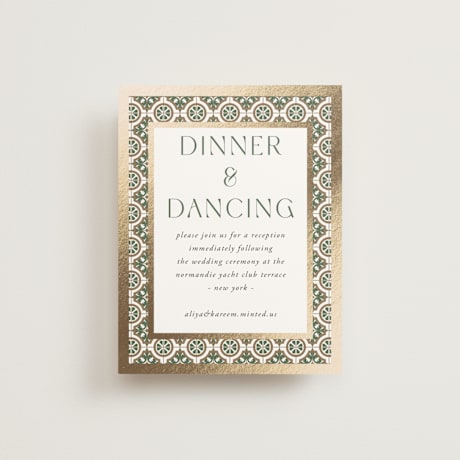 Foil-Pressed Reception Cards