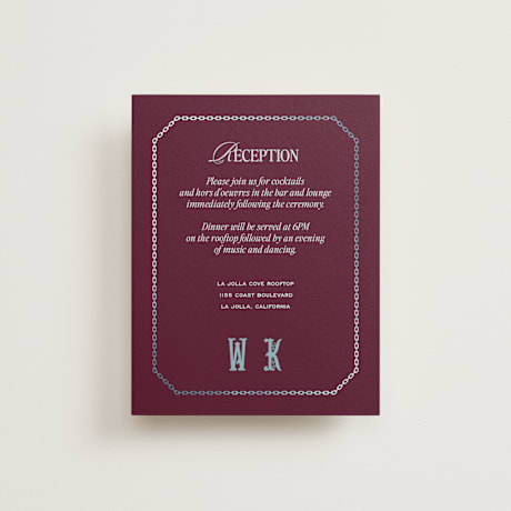 Foil-Pressed Reception Cards