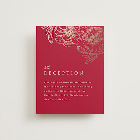 Foil-Pressed Reception Cards