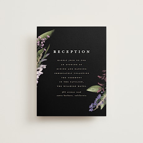 Foil-Pressed Reception Cards