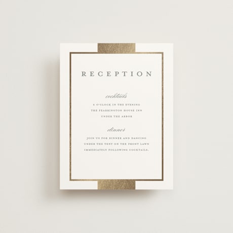 Foil-Pressed Reception Cards