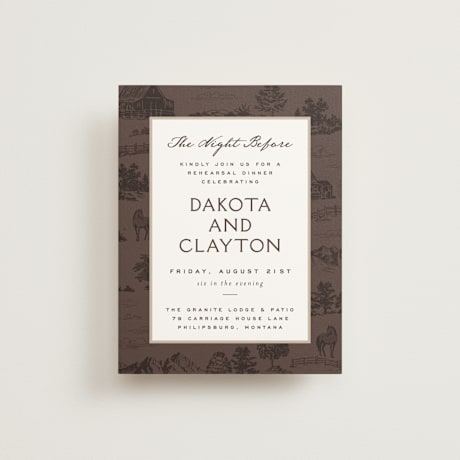 Rehearsal Dinner Cards