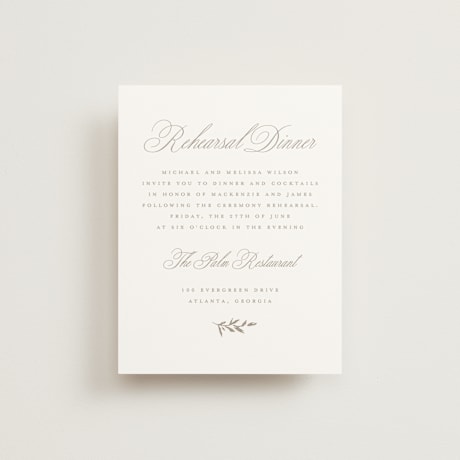 Rehearsal Dinner Cards