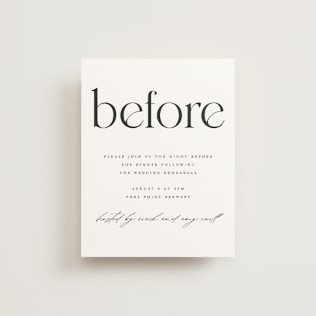 Rehearsal Dinner Cards