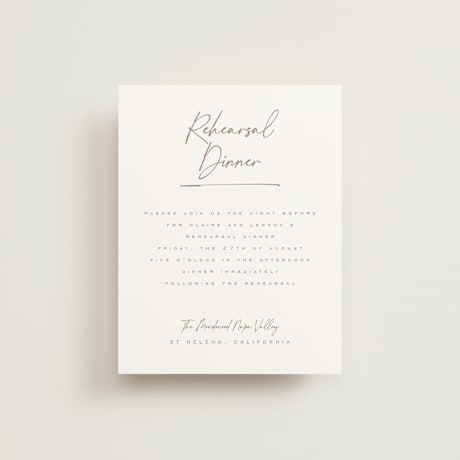 Rehearsal Dinner Cards