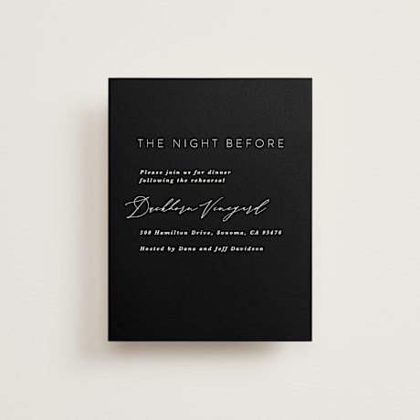 Rehearsal Dinner Cards