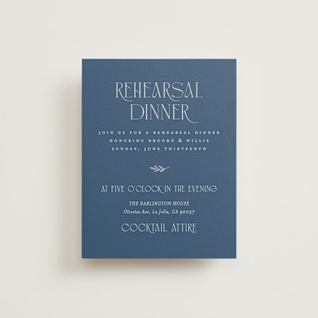 Rehearsal Dinner Cards