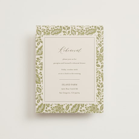 Rehearsal Dinner Cards